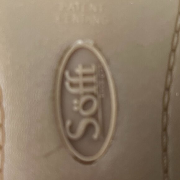 Sofft Napoli Navy Suede Leather Stacked Heels Slip on Loafers ~ Women's Size 8M - Picture 11 of 13